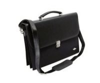 Wedo Ladies Flap-Over Briefcase sacoche d'ordinateurs portables Valise pour femme Noir