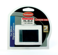 Hahnel HL-EL9 Battery for Nikon Digital Camera Lithium-Ion (Li-Ion) 1000 mAh