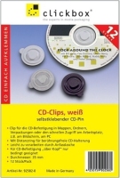 Clickbox CD-Clips, black, 12PK Schwarz