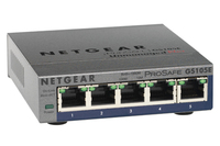 NETGEAR GS105PE Managed L2 Gigabit Ethernet (10/100/1000) Power over Ethernet (PoE) Grau
