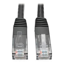 Tripp Lite N200-007-BK Cat6 Gigabit Molded (UTP) Ethernet Cable (RJ45 M/M), PoE, Black, 7 ft. (2.13 m)