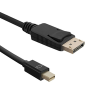 Qoltec 50434 câble DisplayPort 1,8 m Mini DisplayPort Noir