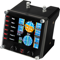 Logitech G G Saitek Pro Flight Instrument Panel Black USB 2.0 Flight Sim Analogue PC