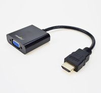 Rocstor Y10A187-B1 video cable adapter VGA (D-Sub) HDMI Type A (Standard) Black