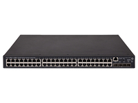 HPE FlexNetwork 5130 48G PoE+ 4SFP+ (370W) EI Géré L3 Gigabit Ethernet (10/100/1000) Connexion Ethernet, supportant l'alimentation via ce port (PoE) 1U Noir