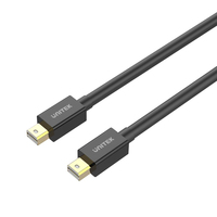 UNITEK Y-C613BK kabel DisplayPort 2 m Mini DisplayPort Czarny