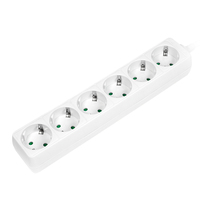 LogiLink LPS238 power extension 1.5 m 6 AC outlet(s) Indoor White