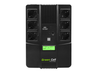 Green Cell AiO 800VA LCD UPS Line-interactive 0,8 kVA 480 W 6 AC-uitgang(en)