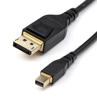 StarTech.com Cable Adaptador de 1m Mini DisplayPort a DisplayPort 1.4 Certificado por VESA - HDR de 8K 60Hz HBR3 - Cable mDP a Super UHD a DP 1.4 - Ultra HD 4K 120Hz - Cable de ...