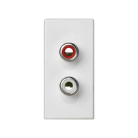 Simon K101B/9 placa de pared y cubierta de interruptor Blanco