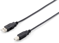 Equip USB 2.0 Type A to Type B Cable, 1.0m , Black