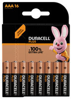 Duracell Plus 100 Egyszer használatos elem AAA Lúgos