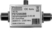 Preisner PST2050BB Kabel splitter/combiner Zilver