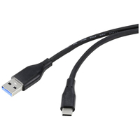 Renkforce RF-4995178 USB Kabel USB 3.2 Gen 1 (3.1 Gen 1) 3 m USB A USB C Schwarz