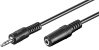Microconnect AUDLR5 audio cable 5 m 3.5mm Black