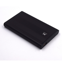 Ewent EW7041 caja para disco duro externo Negro 2.5" USB con suministro de corriente