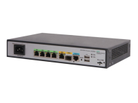 Hewlett Packard Enterprise MSR954 1GbE SFP 2GbE-WAN 4GbE-LAN CWv7 bedrade router Gigabit Ethernet Grijs