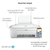 HP DeskJet HP 2710e All-in-One printer, Kleur, Printer voor Home, Printen, kopiëren, scannen, Draadloos; HP+; Geschikt voor HP Instant Ink; Printen vanaf een telefoon of tablet