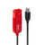 Lindy 42923 USB Kabel 30 m USB 2.0 USB A Schwarz, Rot