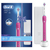 Oral-B PRO 750 3DWhite Erwachsener Rotierende-vibrierende Zahnbürste Pink, Weiß