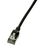 LogiLink Slim U/FTP netwerkkabel Zwart 1 m Cat6a U/FTP (STP)