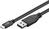 Goobay USB 2.0 Cable (USB-C to USB A), Black, 3m