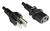 Microconnect PE110450SVT kabel zasilające Czarny 5 m NEMA 5-15P C13 panel