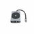 DICOTA D32059 Schnittstellen-Hub USB Typ-C Schwarz, Silber