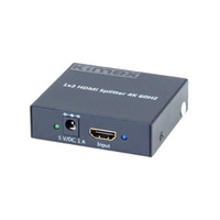 Splitter HDMI2.0 & HDCP2.2, 1 entrée-2 sorties, 4K60Hz