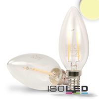 illustrazione di prodotto - Candela a LED E14 :: 2 W :: trasparente :: bianco caldo
