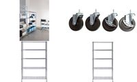 ALBA Set de roues pour étagère multifonction MOBI, 4 roues (74800140)