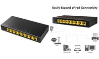 LogiLink Switch de bureau Gigabit Ethernet, 8 ports, noir (11117968)