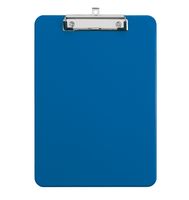 Tavoletta portablocco in materiale plastico con molla nichelata, blu