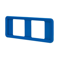 Preisdisplay „Klick“ / Preisschildkassette / Rahmen zur Preisauszeichnung | blau ähnl. RAL 5015 210 x 74 mm (B x H)