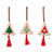 Counted Cross Stitch Kits: Christmas Decorations: Trees Green and Red