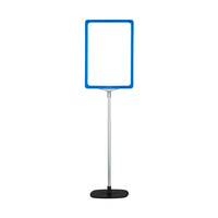 Tischaufsteller / Kundenstopper / Plakatständer „Serie KR“ | kék, hasonló mint RAL 5015 DIN A3