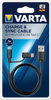 Varta 2in1 Charge & Sync Cable USB naar Micro USB en USB Type C