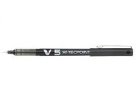 Pilot V5 Hi-Tecpoint Liquid Ink Rollerball Pen 0.5mm Tip 0.3mm Line Bla(Pack 20)