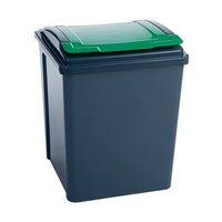 VFM Recycling Bin With Lid 50 Litre Green (Dimensions: W390 x D400 x H510mm) 384