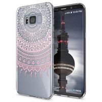 Samsung Galaxy S8 Plus Hülle Handyhülle von NALIA, Silikon Motiv Case Schutzhülle Mandala Pink