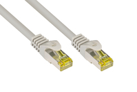 kabelmeister® RJ45 Patchkabel mit Cat. 7 Rohkabel und Rastnasenschutz (RNS®), S/FTP, PiMF, halogenfr