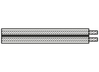 PVC Lautsprecher-Leitung, 2 x 0,75 mm², transparent