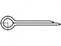 TOOLCRAFT ISO 1234 horganyzott acél sasszeg, méret: 4 x 36 mm 500 db