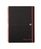 Black n Red A4 Wirebound Polypropylene Cover Notebook Ruled 140 Pages Black/Red (Pack 5)
