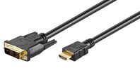 HDMI 19 - DVI-D 18+1 15m M-M Resolution : HDTV up to 1080p Gold-Plated Connectors HDMI Adapter