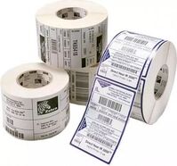 Label, Polyester,76.2x13.9mmTT,White, Coated,Permanent Adhesive,76.2mm core,RFID,2rolls/box, Plain Druckeretiketten