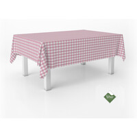 MANTEL TEFLONADO CONFECCIONADO VICHY ROSA 250X140 CM