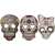 ASSORTED DAY OF THE DEAD SOFT MASKS ONE SIZE - MODELOS SURTIDOS