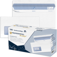 Briefumschläge Revelope DINlang 90g/qm haftklebend mit Fenster weiß VE=100 Stück