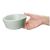 Olympia Cavolo Flat Round Bowl in Green - Porcelain - 143mm - Pack of 6
